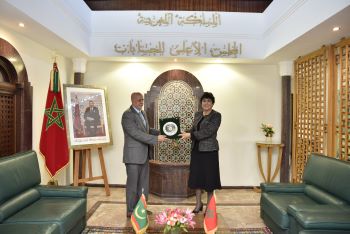 Madam the First President meets with the President of the Court of Auditors of the Islamic Republic of Mauritania